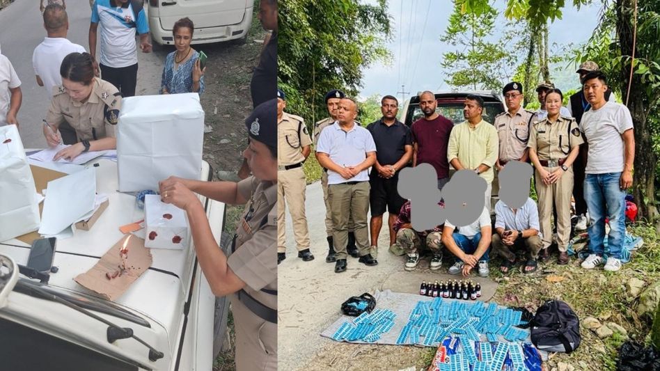 Sikkim Police seize huge quantity of drugs in Namchi, 3 held Sikkim Police seize huge quantity of drugs in Namchi, 3 held