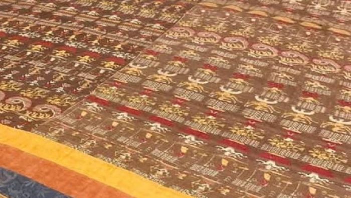 Vrindavani Vastra currently in British Museum (Pic Credit: Kaushik Deka)