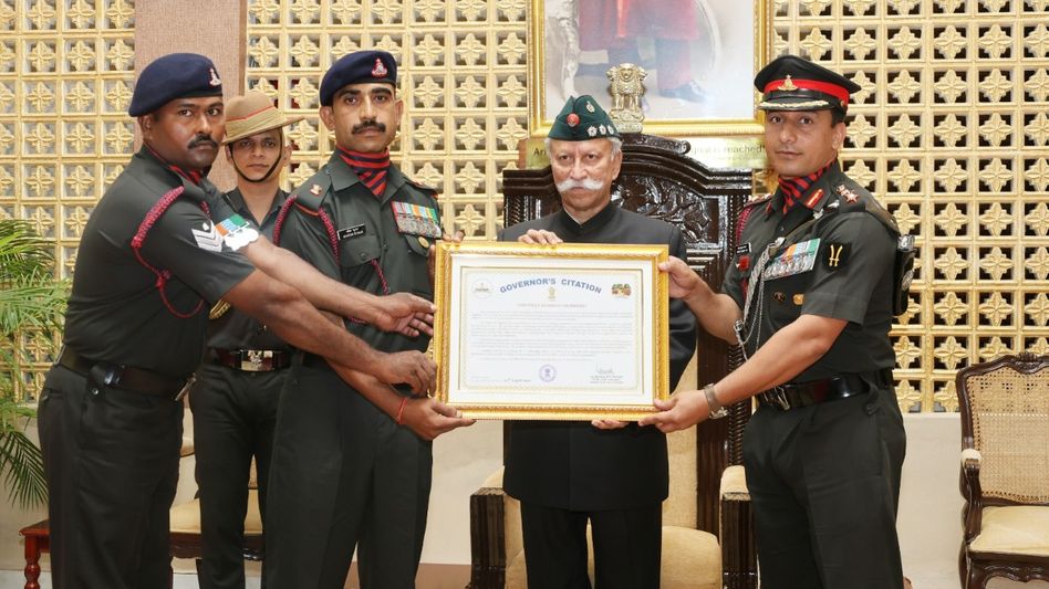Arunachal Guv’s citation for 1900 Field Regiment for strengthening civil-military ties in Anjaw Arunachal Guv’s citation for 1900 Field Regiment for strengthening civil-military ties in Anjaw