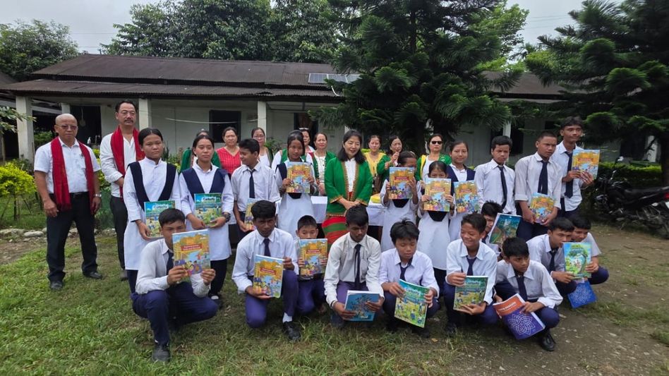 Arunachal: Pasighat students receive book donation from ABAK East Siang Arunachal: Pasighat students receive book donation from ABAK East Siang