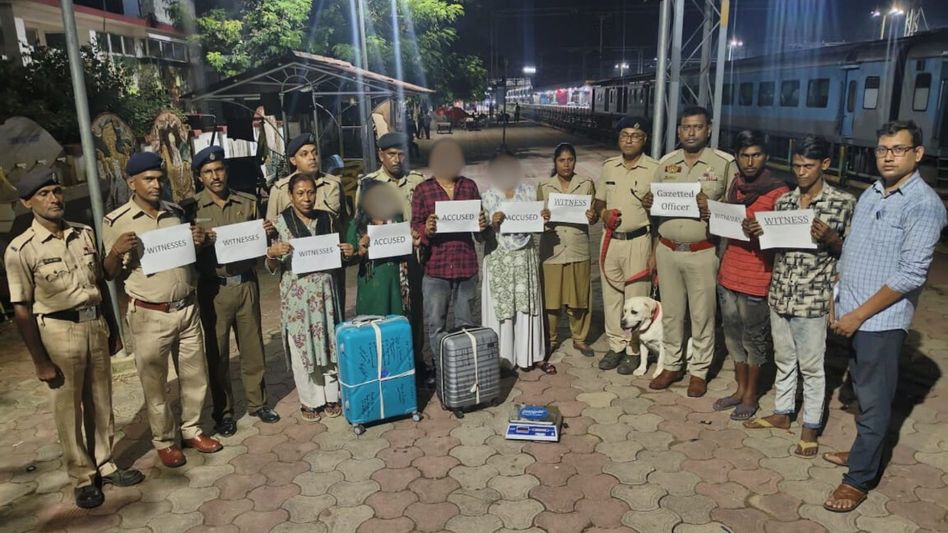 Cannabis worth Rs 4 lakh seized at Agartala railway station, three held Cannabis worth Rs 4 lakh seized at Agartala railway station, three held