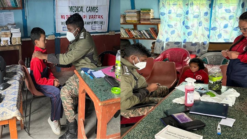 Border Roads Task Force organises medical camp for children in Arunachal's Khirmu Border Roads Task Force organises medical camp for children in Arunachal's Khirmu