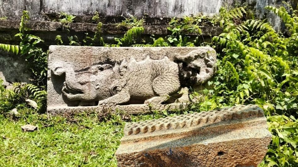 Assam: Dhubri's fort, a symbol of heritage, stood silhouetted against a waiting, fiery horizon Assam: Dhubri's fort, a symbol of heritage, stood silhouetted against a waiting, fiery horizon