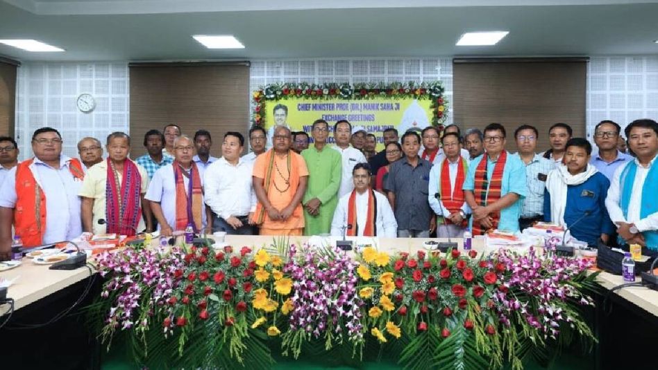 Tripura declares Sangrama Puja as restricted holiday, CM Saha engages with Samajpatis ahead of Durga Puja Tripura declares Sangrama Puja as restricted holiday, CM Saha engages with Samajpatis ahead of Durga Puja