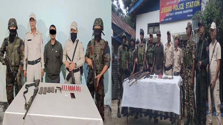 Manipur: Security forces arrest KYKL cadre, seize cache of arms and ammunition across state Manipur: Security forces arrest KYKL cadre, seize cache of arms and ammunition across state