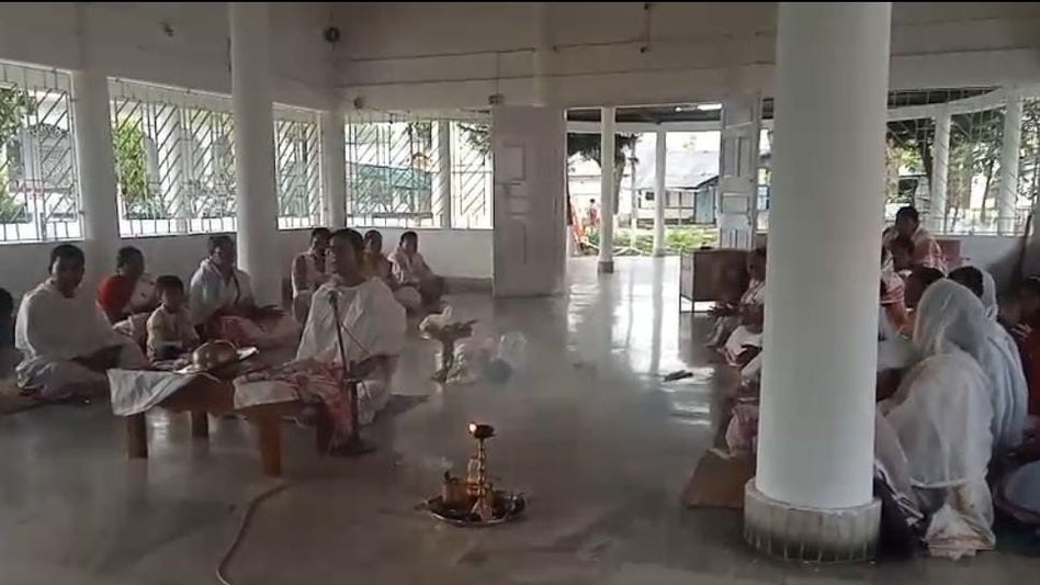 Assam: Devotees observe Tirubhav Tithi of Sri Sri Madhabdev at Madhupur Satra Assam: Devotees observe Tirubhav Tithi of Sri Sri Madhabdev at Madhupur Satra