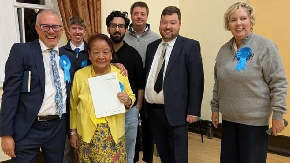 Khumi Burton, daughter of Manipur’s first assembly speaker, wins UK's Wilmslow by-election Khumi Burton, daughter of Manipur’s first assembly speaker, wins UK's Wilmslow by-election