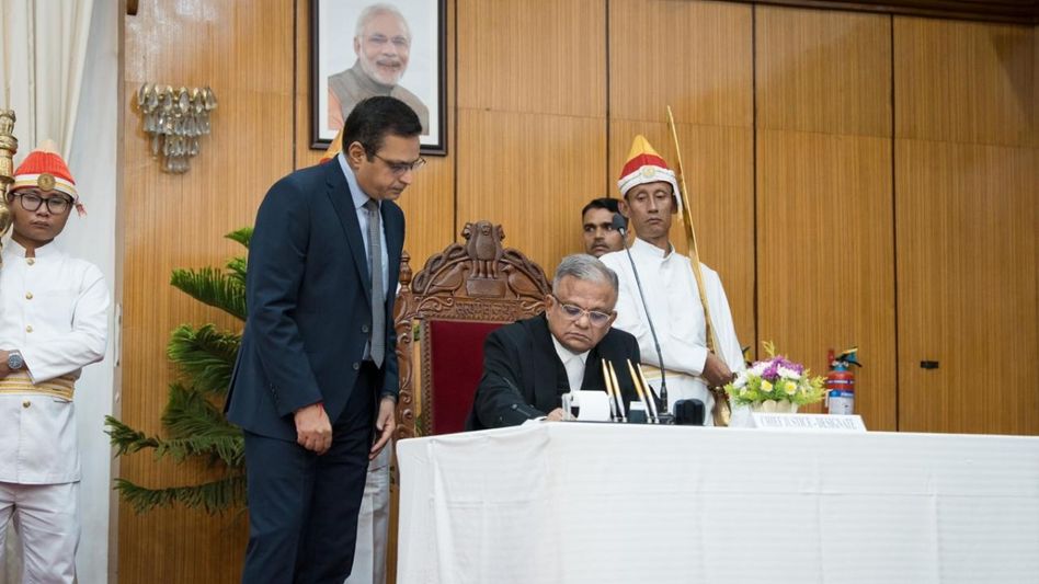 Justice M Sundar sworn in as Chief Justice of Manipur High Court Justice M Sundar sworn in as Chief Justice of Manipur High Court
