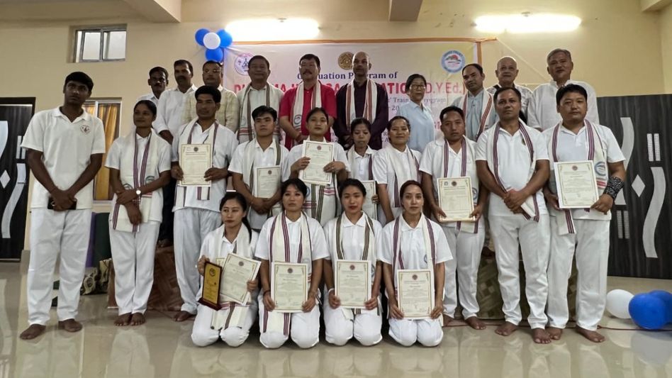 Month-long diploma in yoga education concludes in Pasighat, 11 trainees certified Month-long diploma in yoga education concludes in Pasighat, 11 trainees certified