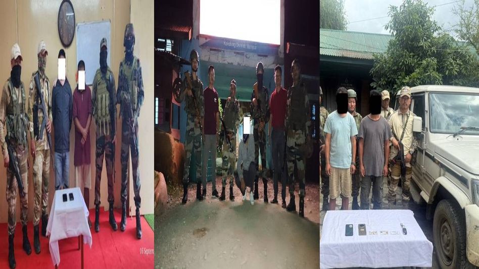 Multiple insurgent cadres arrested in Manipur, huge cache of arms and documents seized Multiple insurgent cadres arrested in Manipur, huge cache of arms and documents seized