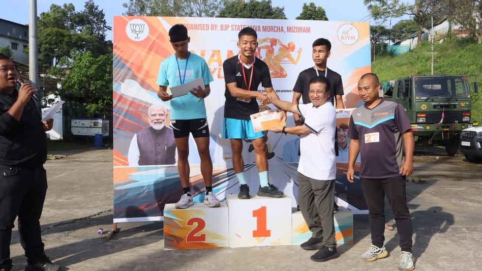 Mizoram BJP flags off Namo Yuva Run, youths celebrate fitness and PM Modi’s Make in India vision Mizoram BJP flags off Namo Yuva Run, youths celebrate fitness and PM Modi’s Make in India vision
