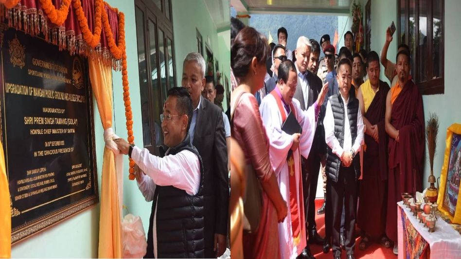 Sikkim CM inaugurates youth hostel-cum-gym and upgraded public ground in Mangan Sikkim CM inaugurates youth hostel-cum-gym and upgraded public ground in Mangan