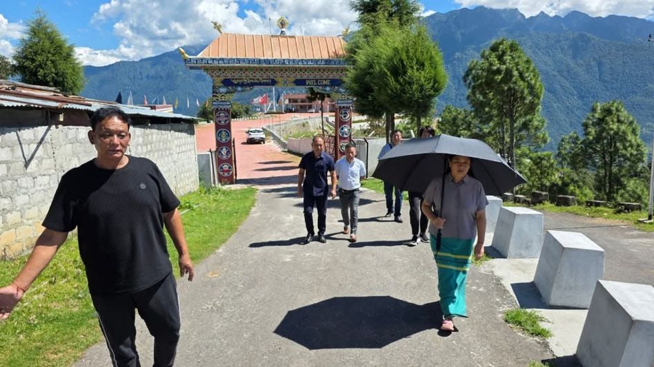 Arunachal MLA inspects renovation of T.G. Rinpoche Amphitheatre in Lumla Arunachal MLA inspects renovation of T.G. Rinpoche Amphitheatre in Lumla