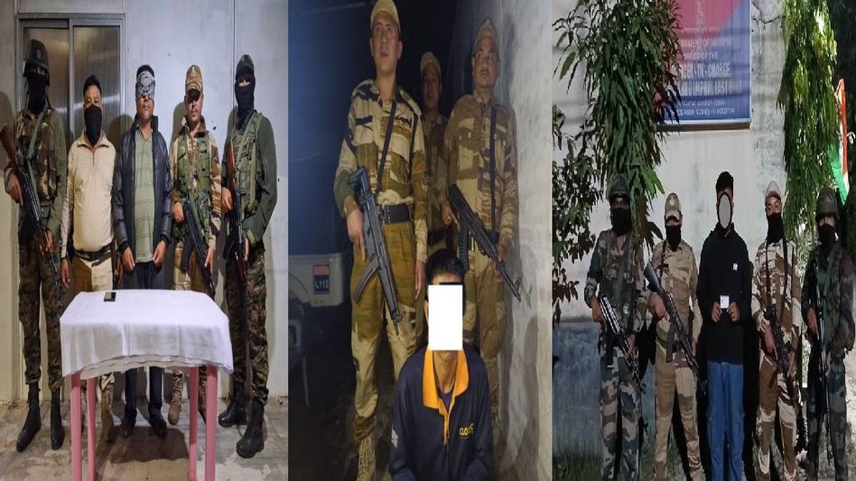 Manipur security forces arrest militant trio linked to extortion, intelligence gathering Manipur security forces arrest militant trio linked to extortion, intelligence gathering