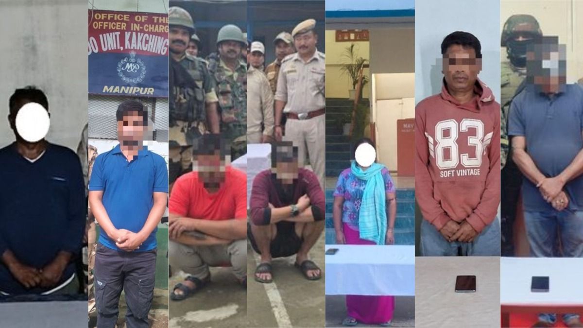 Manipur police arrest seven insurgent cadres in coordinated operation