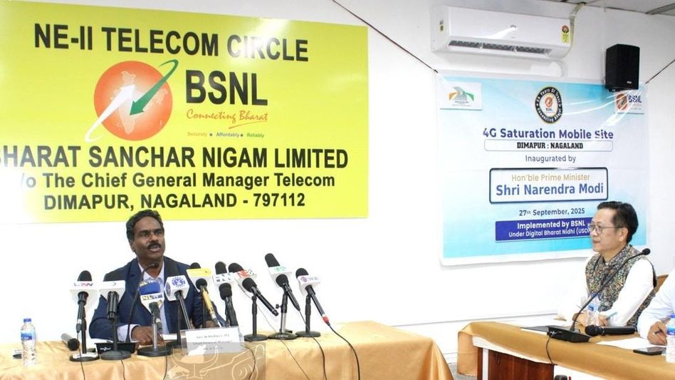 Nagaland: BSNL NE-II circle expands 4G to 783 villages, revenue jumps 5.5% Nagaland: BSNL NE-II circle expands 4G to 783 villages, revenue jumps 5.5%
