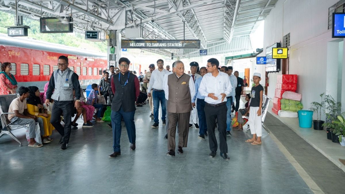 Mizoram Governor inspects Sairang Railway Station Mizoram Governor inspects Sairang Railway Station