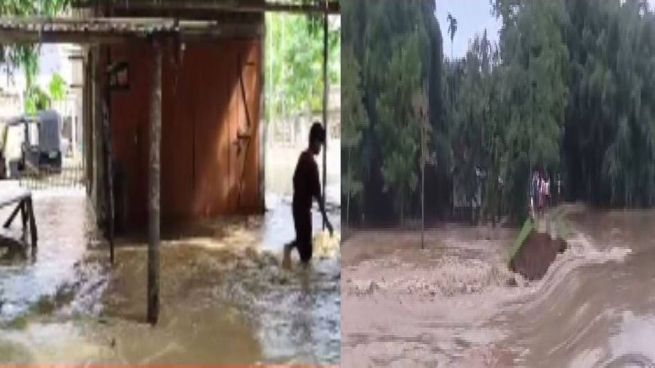 Severe flooding devastates Assam's Teok as Jhanji River breaches embankment Severe flooding devastates Assam's Teok as Jhanji River breaches embankment