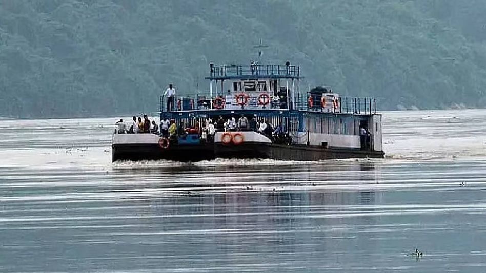 Assam: 88 passengers rescued after ferry gets stranded on Brahmaputra river Assam: 88 passengers rescued after ferry gets stranded on Brahmaputra river
