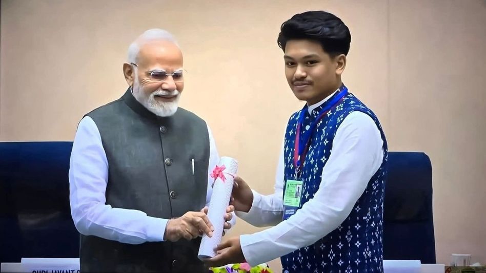 Tripura’s Samuel Debbarma tops NE Zone in AITT 2025, honoured by PM Modi Tripura’s Samuel Debbarma tops NE Zone in AITT 2025, honoured by PM Modi