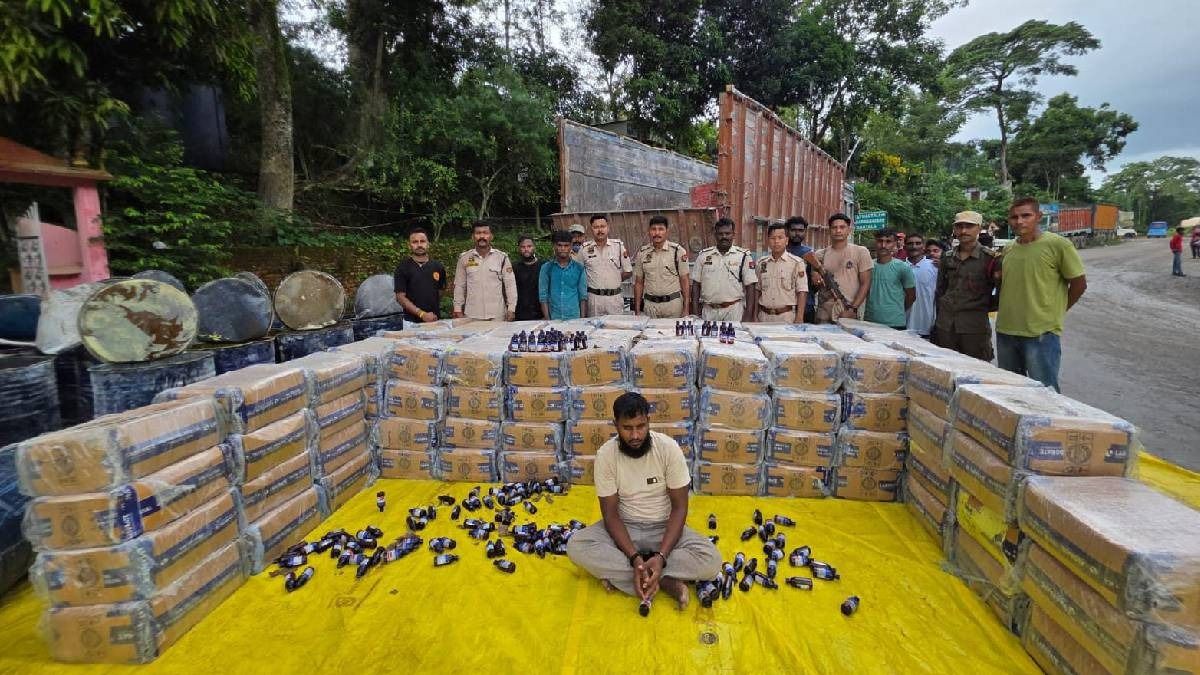 Cough syrup worth Rs 2 crore seized at Assam–Tripura border, one arrested Cough syrup worth Rs 2 crore seized at Assam–Tripura border, one arrested