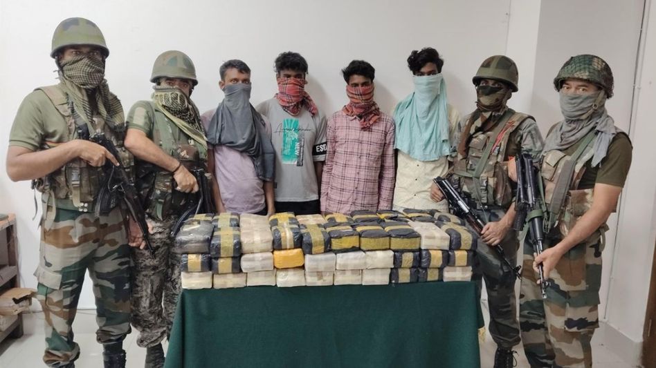 Four held as Assam Rifles seize yaba worth Rs 69 crore in Agartala Four held as Assam Rifles seize yaba worth Rs 69 crore in Agartala