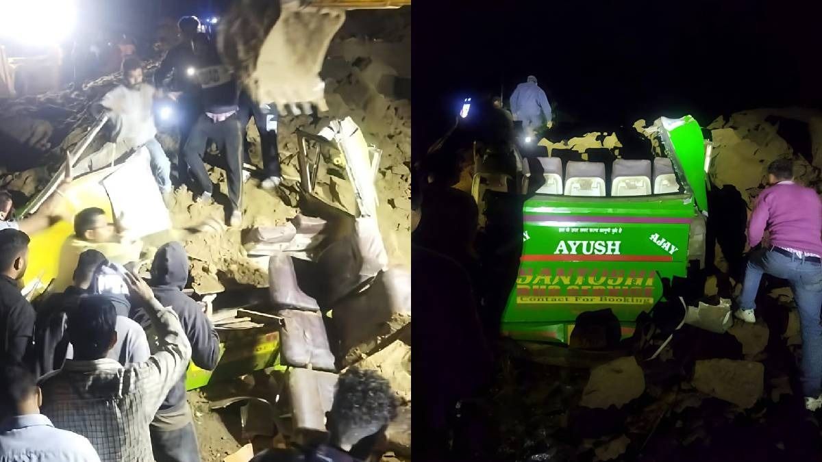 15 dead as landslide buries bus in Himachal Pradesh’s Bilaspur 15 dead as landslide buries bus in Himachal Pradesh’s Bilaspur