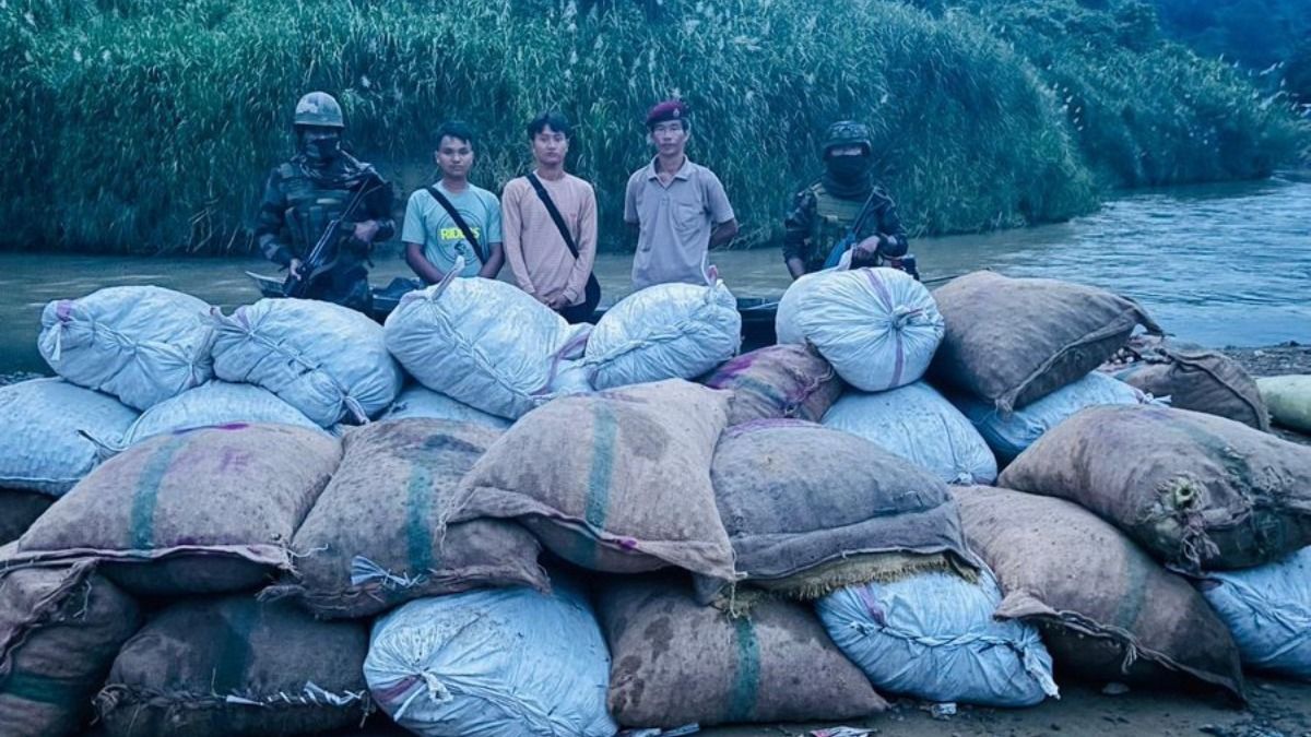 Assam Rifles, Mizoram Police seize over 4,400 Kg of areca nuts; Two Myanmar nationals held Assam Rifles, Mizoram Police seize over 4,400 Kg of areca nuts; Two Myanmar nationals held
