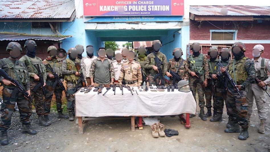 Major arms recovery in Manipur's Kakching following joint operation by Assam Rifles and state police Major arms recovery in Manipur's Kakching following joint operation by Assam Rifles and state police