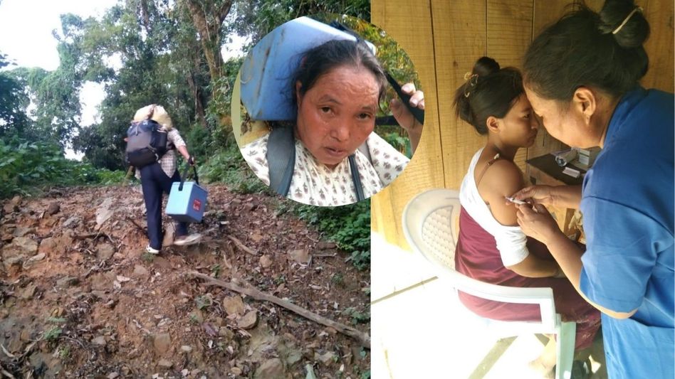 ASHA worker walks 28 km to ensure children receive polio vaccine in Manipur's Tamenglong ASHA worker walks 28 km to ensure children receive polio vaccine in Manipur's Tamenglong