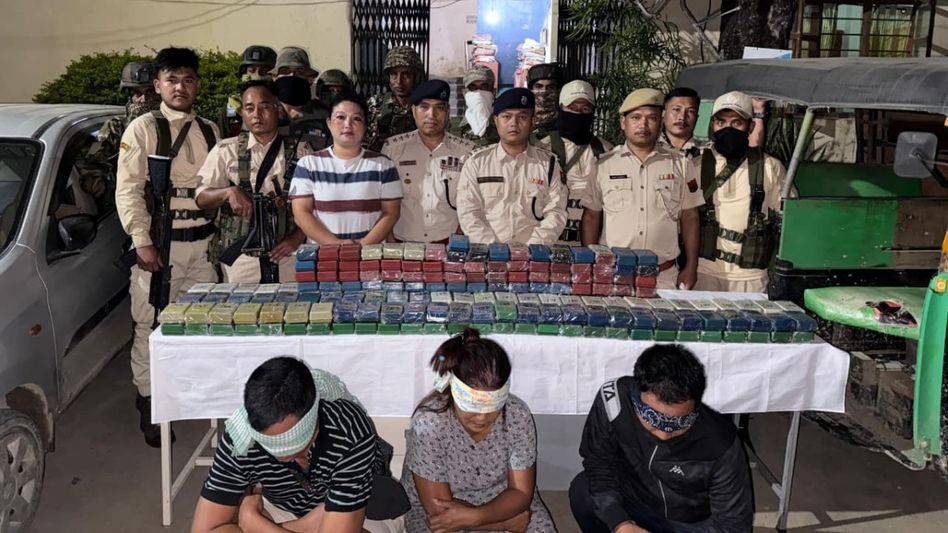 Massive drug haul in Kangpokpi: Nearly 10 kg of suspected brown sugar seized, three arrested Massive drug haul in Kangpokpi: Nearly 10 kg of suspected brown sugar seized, three arrested