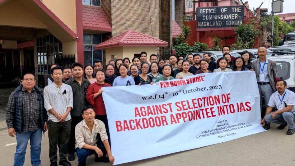 Nagaland govt offices paralyzed as JCC continues pen-down strike over IAS induction row Nagaland govt offices paralyzed as JCC continues pen-down strike over IAS induction row
