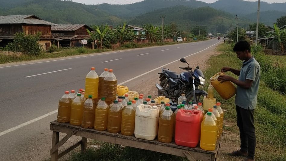 Manipur government warns against illegal roadside petrol sales; urges public cooperation Manipur government warns against illegal roadside petrol sales; urges public cooperation