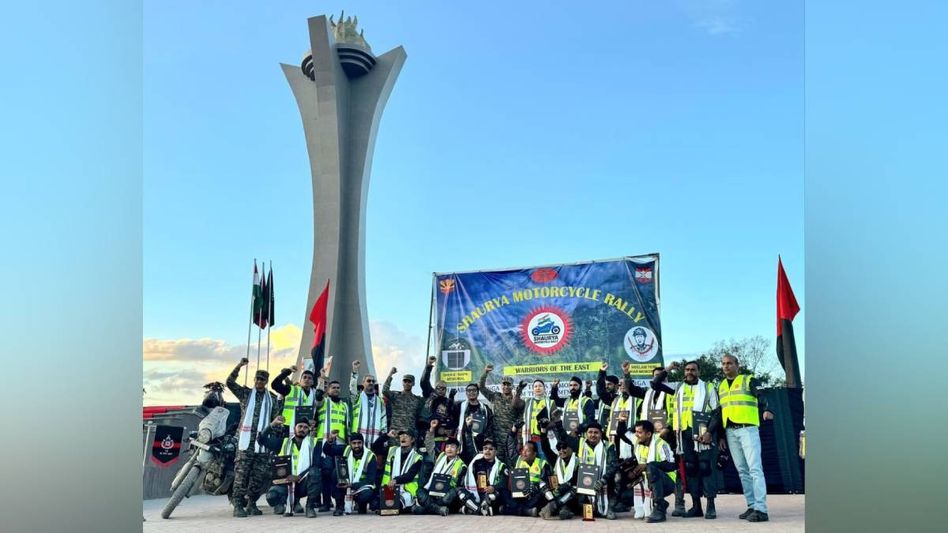 Arunachal: Shaurya motorcycle rally concludes at Neelam Tebi War Memorial honouring 1962 war heroes Arunachal: Shaurya motorcycle rally concludes at Neelam Tebi War Memorial honouring 1962 war heroes