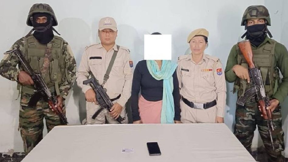 Manipur: KCP (PWG) woman cadre arrested in Imphal for involvement in extortion activities Manipur: KCP (PWG) woman cadre arrested in Imphal for involvement in extortion activities