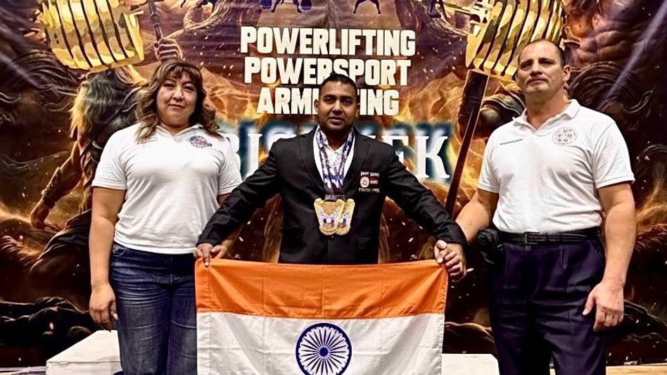 Azad Basfore leads Arunachal powerlifters to historic world cup success Azad Basfore leads Arunachal powerlifters to historic world cup success