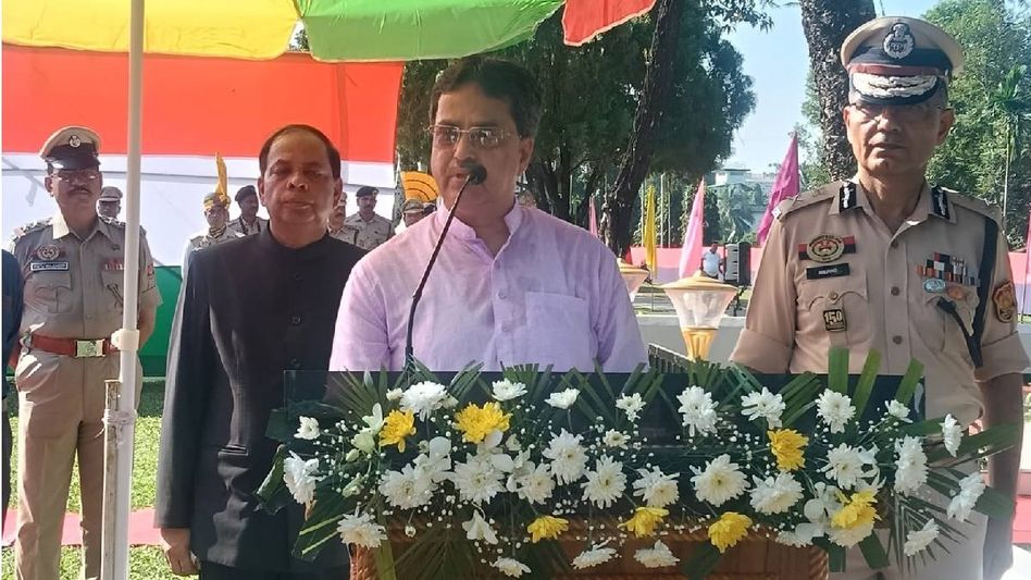 Tripura CM Manik Saha pays tribute to police personnel who gave their lives during line of duty Tripura CM Manik Saha pays tribute to police personnel who gave their lives during line of duty