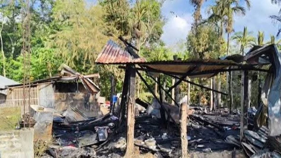 Assam: House fire destroys family home in Hawaipur Assam: House fire destroys family home in Hawaipur