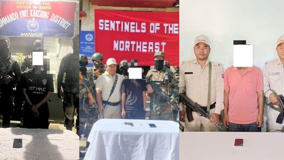 Manipur police arrest three insurgents linked to different militant groups Manipur police arrest three insurgents linked to different militant groups