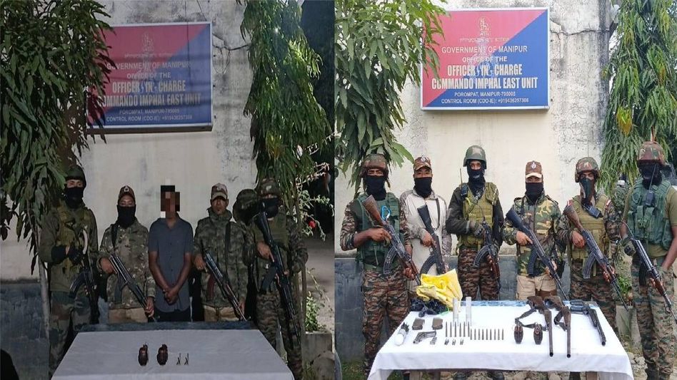Manipur: Security forces arrest RPF/PLA cadre, recover cache of arms in Imphal East Manipur: Security forces arrest RPF/PLA cadre, recover cache of arms in Imphal East