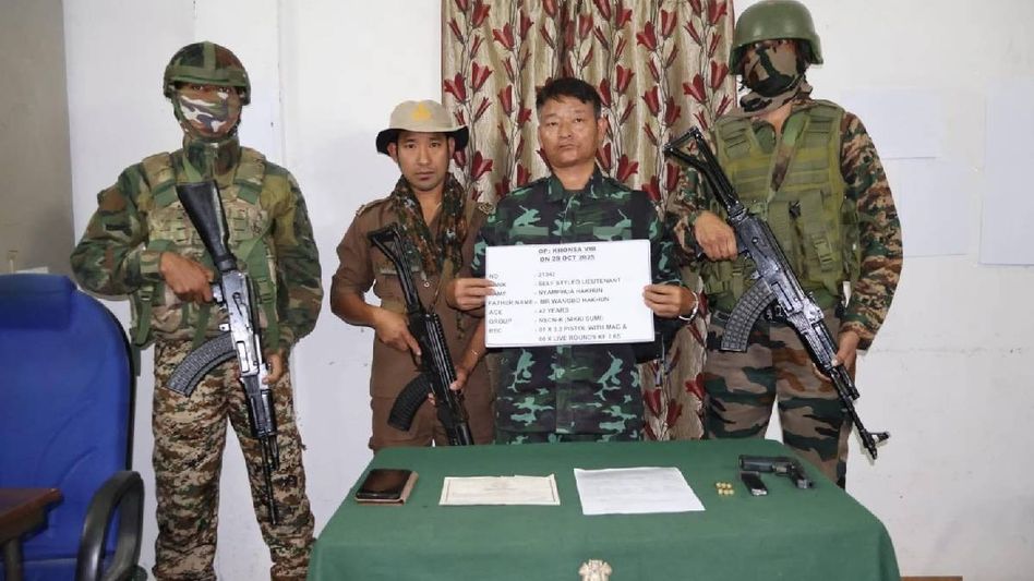 NSCN-K cadre surrenders before Assam Rifles in Arunachal's Khonsa NSCN-K cadre surrenders before Assam Rifles in Arunachal's Khonsa