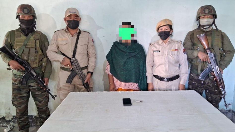Woman KCP (City Meitei) cadre arrested in Imphal East Woman KCP (City Meitei) cadre arrested in Imphal East