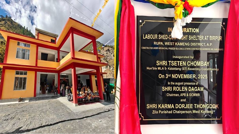 Arunachal: Rupa gets new labour shed-cum-night shelter for construction workers Arunachal: Rupa gets new labour shed-cum-night shelter for construction workers