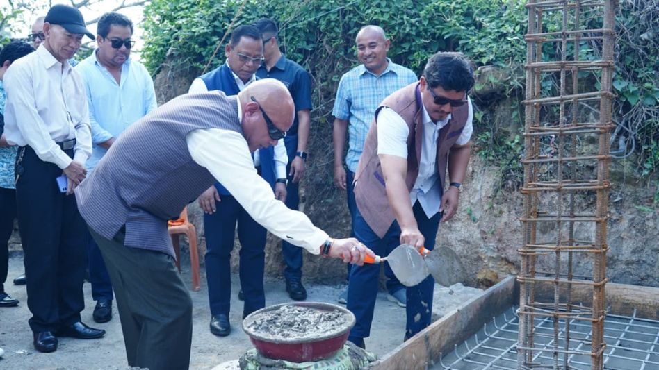 Meghalaya CM lays foundation stone for World War I memorial restoration in Tura Meghalaya CM lays foundation stone for World War I memorial restoration in Tura