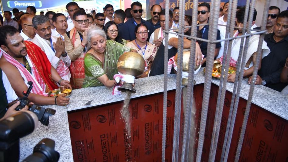 Nirmala Sitharaman lays foundation stone for Assam’s first technical and vocational university at Gohpur Nirmala Sitharaman lays foundation stone for Assam’s first technical and vocational university at Gohpur