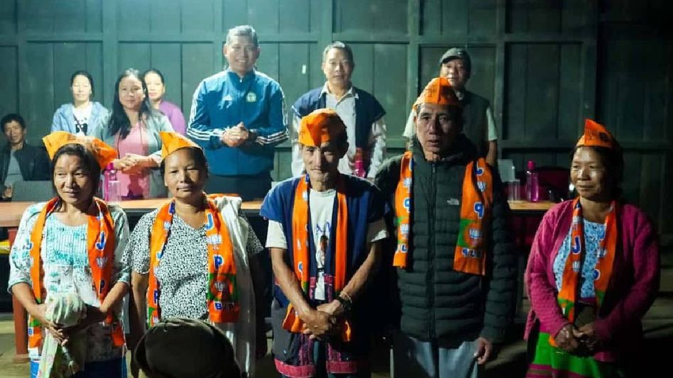Arunachal: 26 NCP members join BJP in Pangin ahead of Panchayat polls Arunachal: 26 NCP members join BJP in Pangin ahead of Panchayat polls