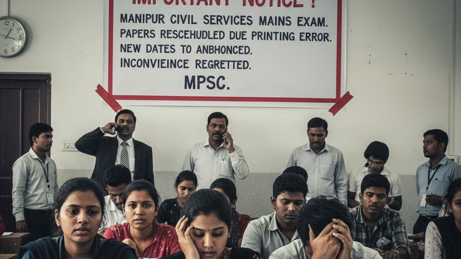 Manipur civil services exam rescheduled after printing error discovered minutes before start Manipur civil services exam rescheduled after printing error discovered minutes before start