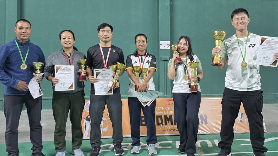 Arunachal's Anjaw district shines at state badminton championship with multiple podium finishes Arunachal's Anjaw district shines at state badminton championship with multiple podium finishes