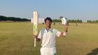 Arpit Bhatewara after making his double century on Day 1 Arpit Bhatewara after making his double century on Day 1