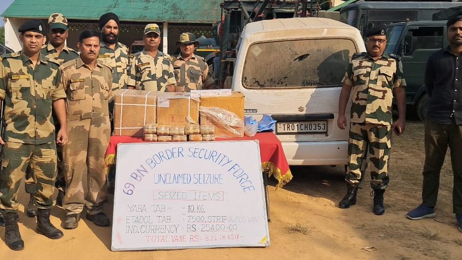 BSF, Customs & DRI launch joint crackdown in Tripura; narcotics worth over Rs 8.95 crore seized BSF, Customs & DRI launch joint crackdown in Tripura; narcotics worth over Rs 8.95 crore seized